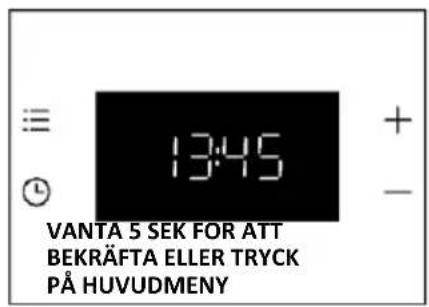 HAIER H6 ID23T1HTB - INSTÄLLNING AV KLOCKA - 3
