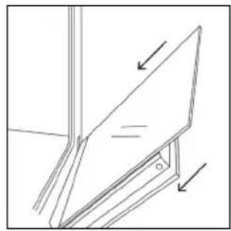 HAIER H6 ID23T1HTB - OUTSIDE THE OVEN: removal and cleaning the glass door - 8