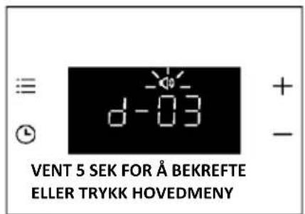 HAIER H6 ID23T1HTB - DISPLAYETS LYSSTYRKE - 1