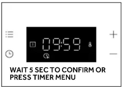 HAIER H6 ID23T1HTB - COOKING DURATION - 3