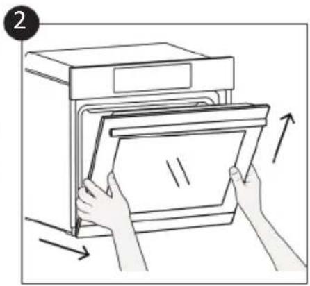 CANDY P CI27XCH63CC4U2 - Removal and Cleaning of the Glass Door (depends on model) - 2