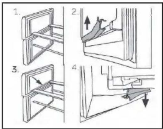 HAIER HDPR3620ANPD - Joints auxiliaires amovibles de la porte - 1