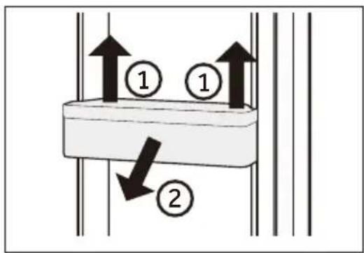 HAIER HTR3518DNMX - Removable door racks/bottle holder - 1