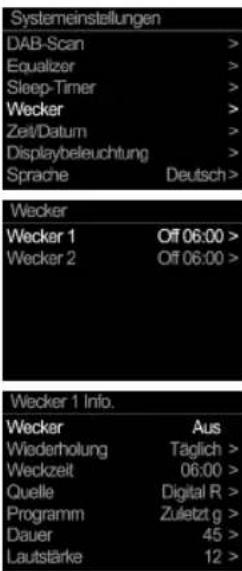 PURE Classic Stereo Mini - Wecker einstellen. - 5
