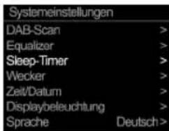 PURE Classic Stereo Mini - Sleep-Timer einstellen. - 6