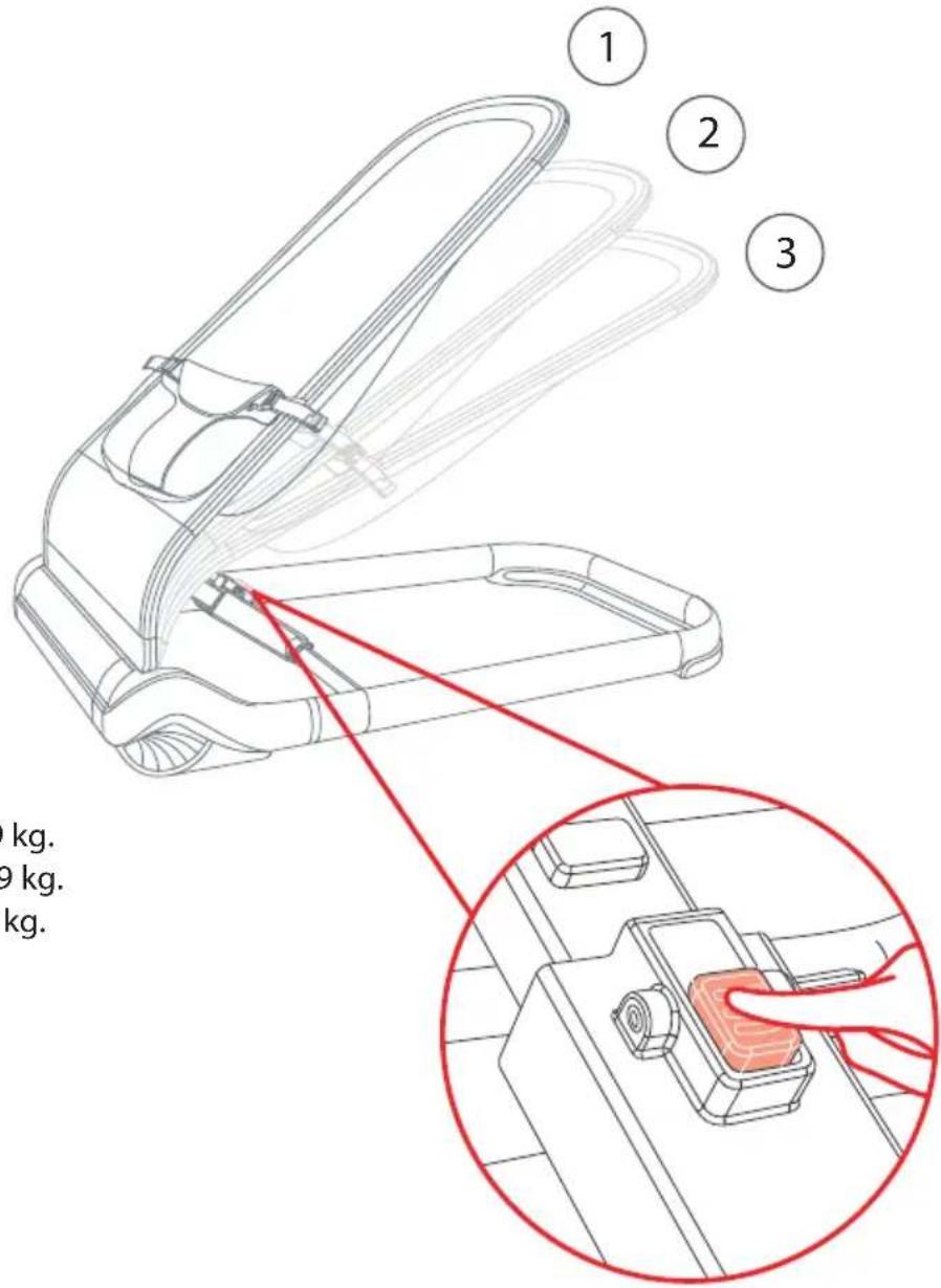 Luvion Baby Bouncer - POSITIONS - 3
