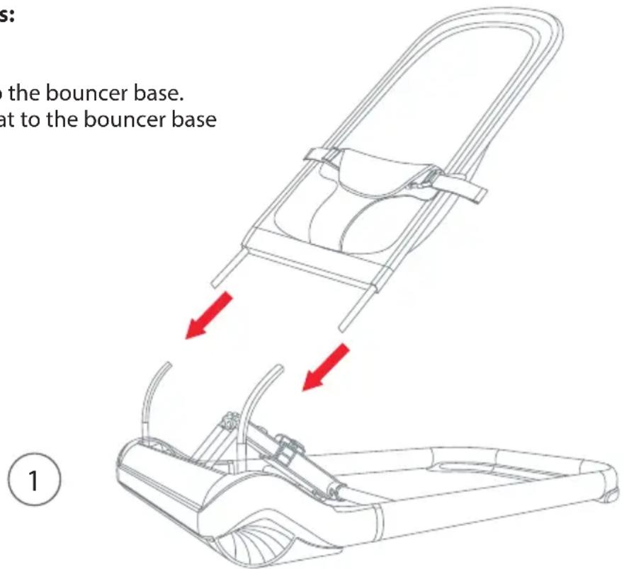 Luvion Baby Bouncer - Assembly instructions: - 1