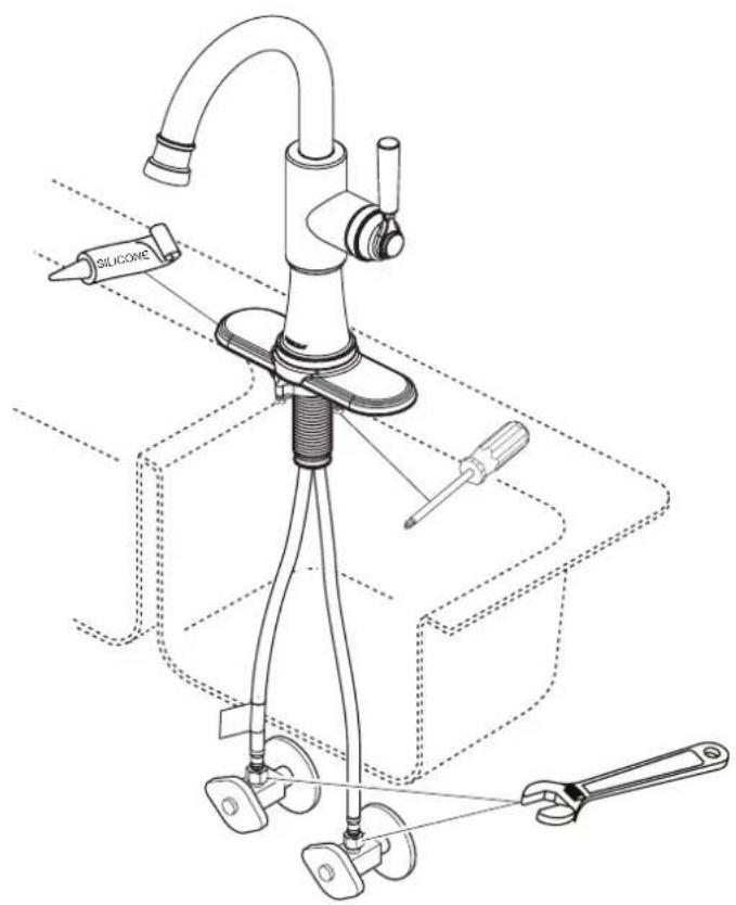 Peerless-AV P1823LF - Pour installer votre robinet peerless® facilement, vous devez: - 2