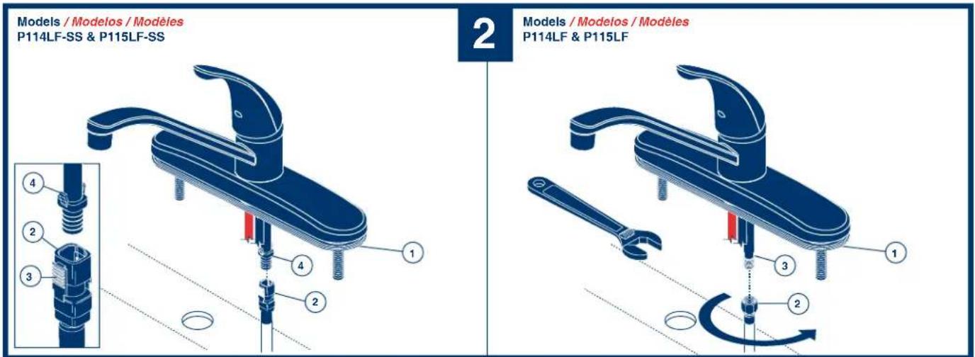 Peerless-AV P115LF - Modèles avec logement de douchette - 1