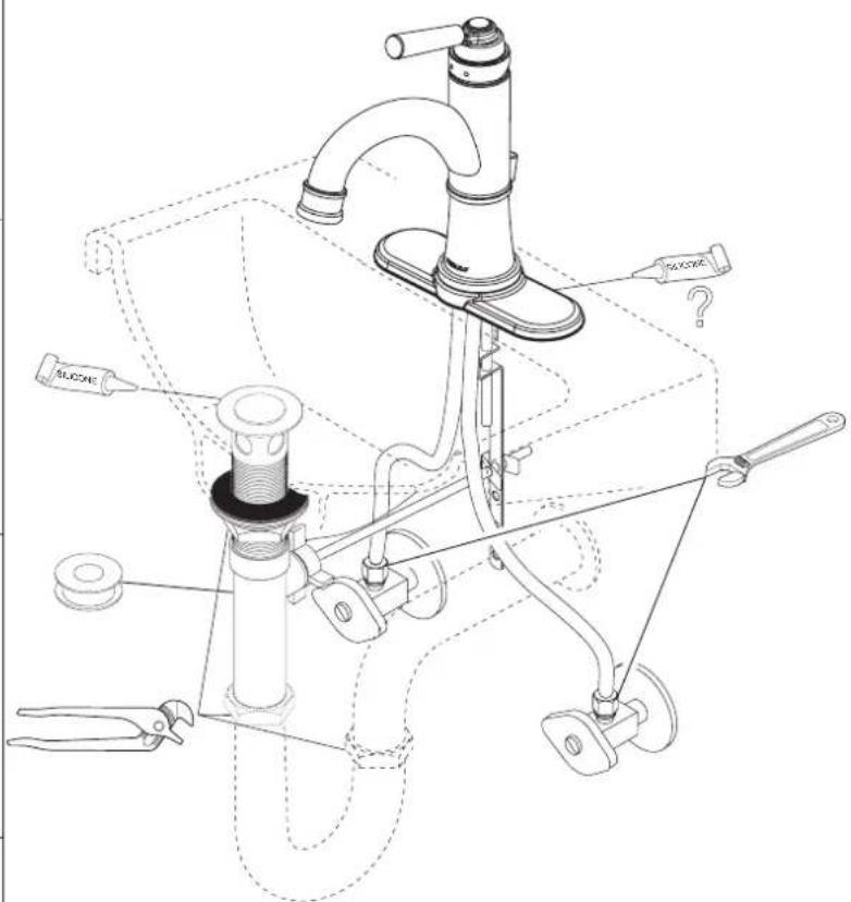 Peerless-AV P1523LF - Pour installer votre robinet peerless® facilement, vous devez: - 2