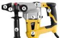 MSW BOH-1050-1 - Removing the tool: - 2