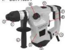 MSW BOH-1050-1 - Removing the tool: - 1