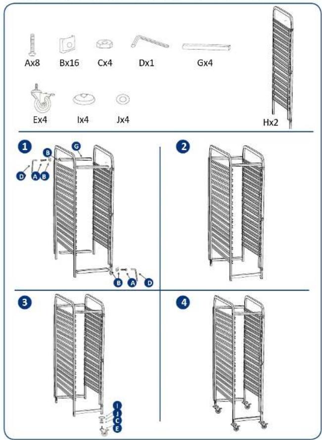 Royal Catering RCTW-16TB.1 - TABLET TROLLEY - 5