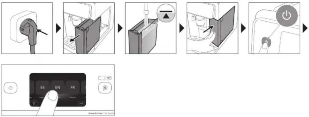PHILIPS 8000 Series EP8757 - Het apparaat instellen - 1