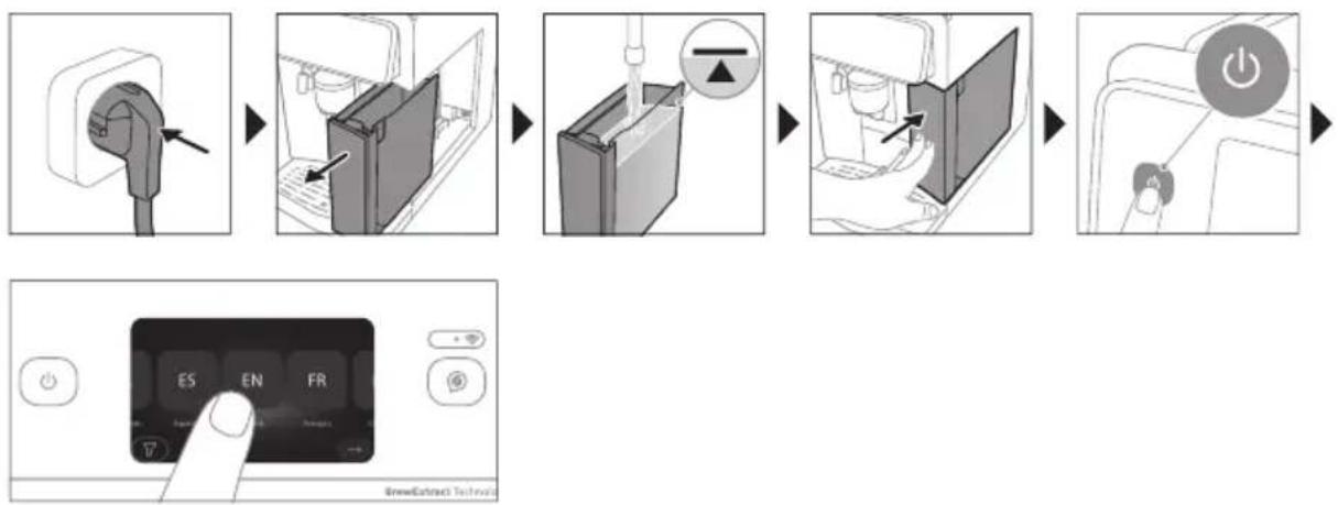 PHILIPS 8000 Series EP8757 - Setting up the machine - 1