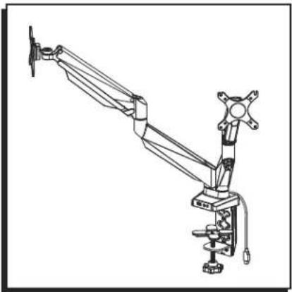Uline H-7621 - DUAL MONITOR MOUNT – EASY-ADJUST - 4
