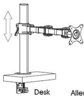 Uline H-7618 - ATTACHING MONITOR ARM - 1