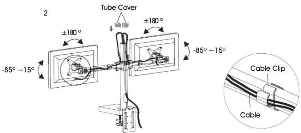 Uline H-7619 - ADJUSTING MONITOR AND CABLE MANAGEMENT - 2