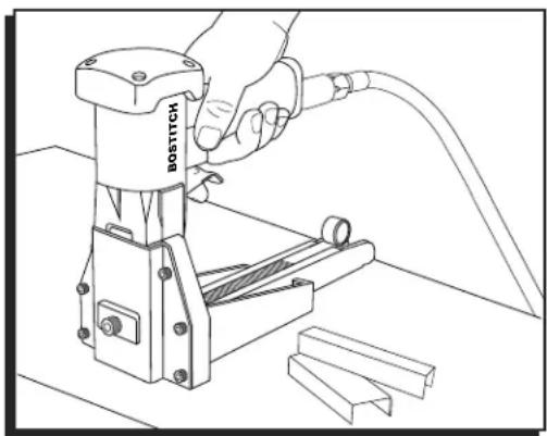 Uline H-3534 - ULINE H-3532, H-3534 BOSTICHMD - AGRAFEUSE PNEUMATIQUE - 1
