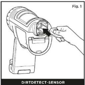 SHARK PowerDetect IP1251EUT - Sådan renses sensorerne: - 1