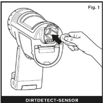SHARK PowerDetect IP1251EUT - To clean the sensors: - 1