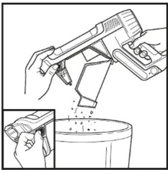 SHARK PowerDetect IP1251EUT - EMPTYING THE HANDHELD VACUUM DUST CUP (IP1000 SERIES) - 1