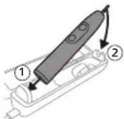 PHILIPS Sonicare 7000 Series HX7439 - Charging with the travel case - 1