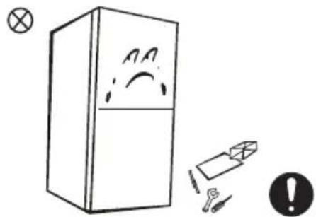 MIDEA MDRB470MGC46I - OPOZORILA V ZVEZI Z POSTAVITVIJO PREDMETOV - 3