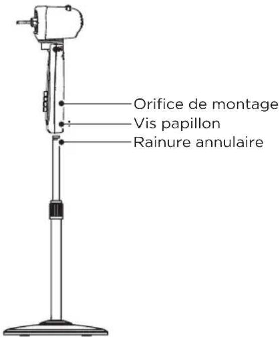 MIDEA MFS400R0APW0 - Assemblage du chassin, de I'unité de colonne et de la tete - 4