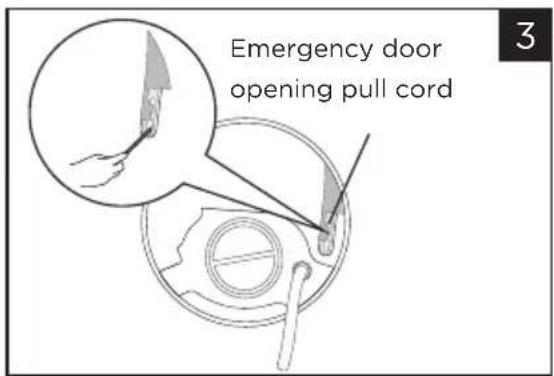MIDEA MLHW31S2BBG - Emergency Door Release - 3