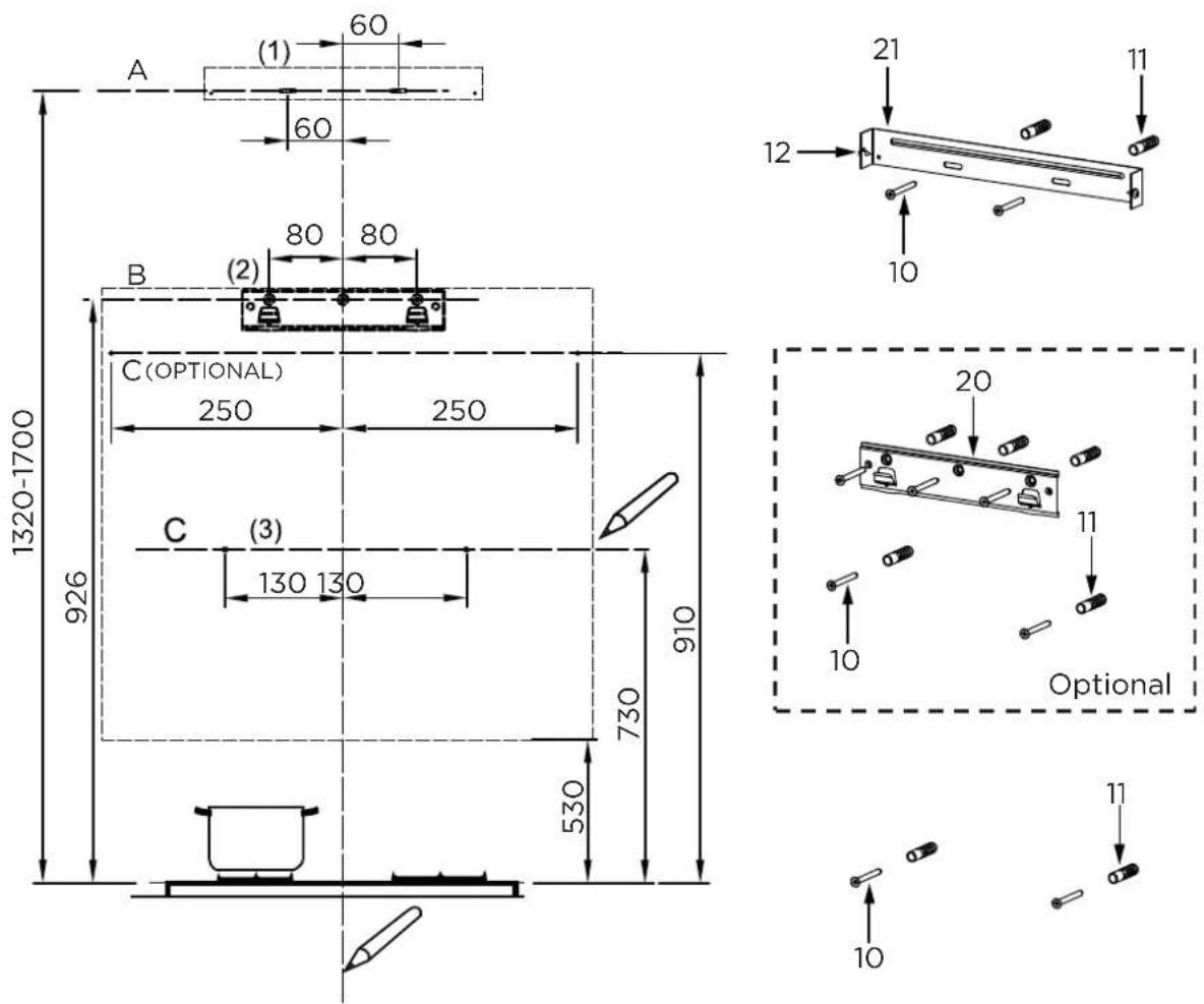 MIDEA MH90J72T6B - Wall Drilling And Bracket Fixing - 1