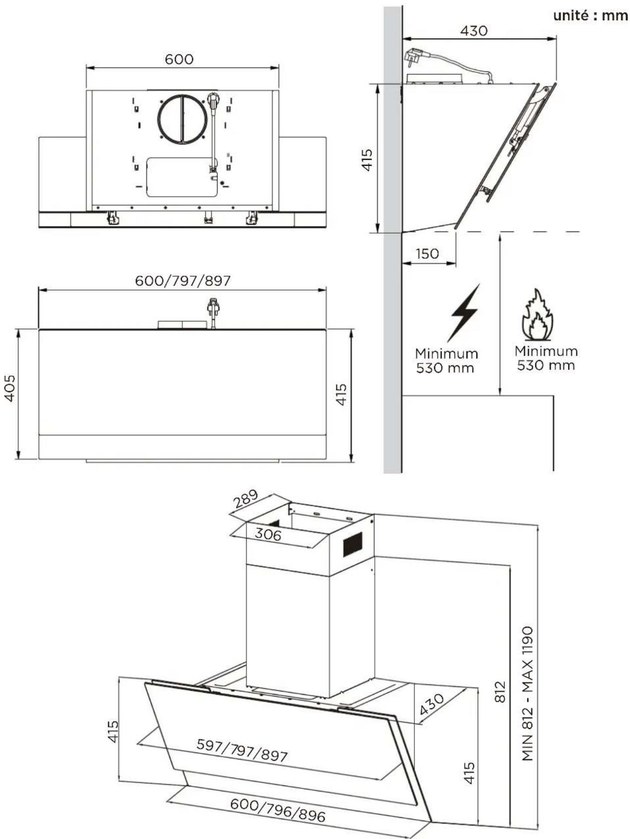 MIDEA MH90J72T6B - Dimensions - 1