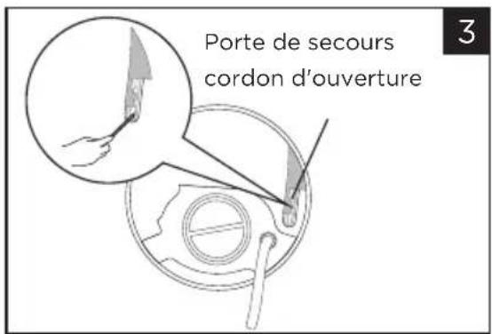 MIDEA MLHW31S2BBW - Déverrouillage de porte d'urgence - 3