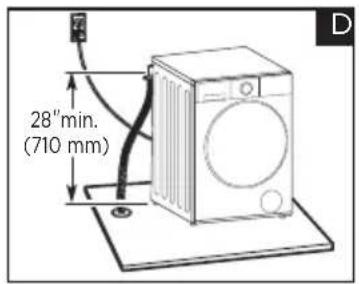 MIDEA MLHW31S2BBW - Floor drain system (view D). - 1