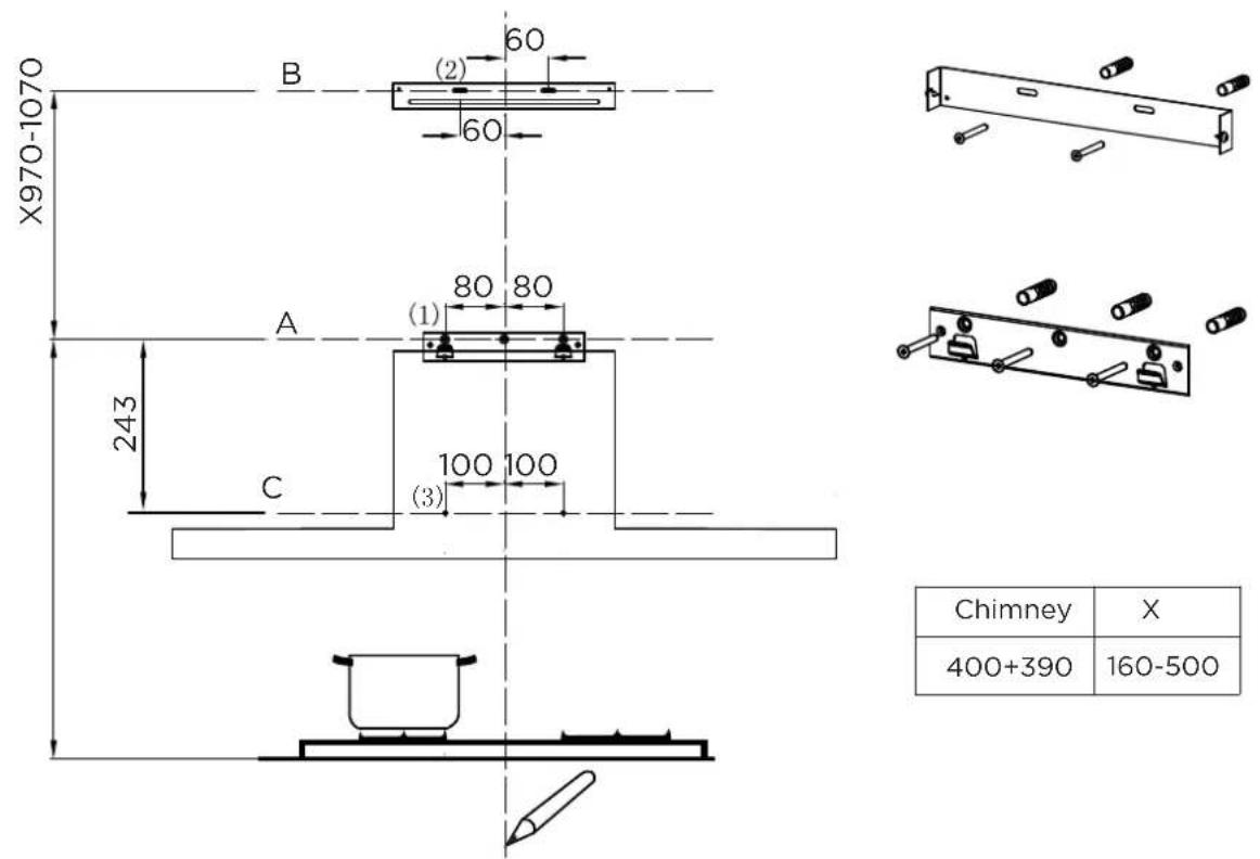 MIDEA MH60M77T6B - Wall Drilling And Bracket Fixing - 1