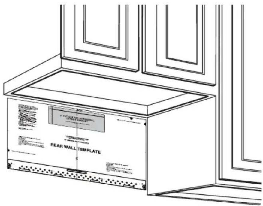 MIDEA MMO17S12ASTC - B1. PRÉPARATION DE LA PAROI ARRIÈRE POUR L'ÉCHAPPEMENT ARRIÈRE EXTÉRIEUR - 1
