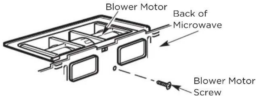 MIDEA MMO17S12ASTC - B5. ADAPTING MICROWAVE BLOWER FOR OUTSIDE BACK EXHAUST - 1