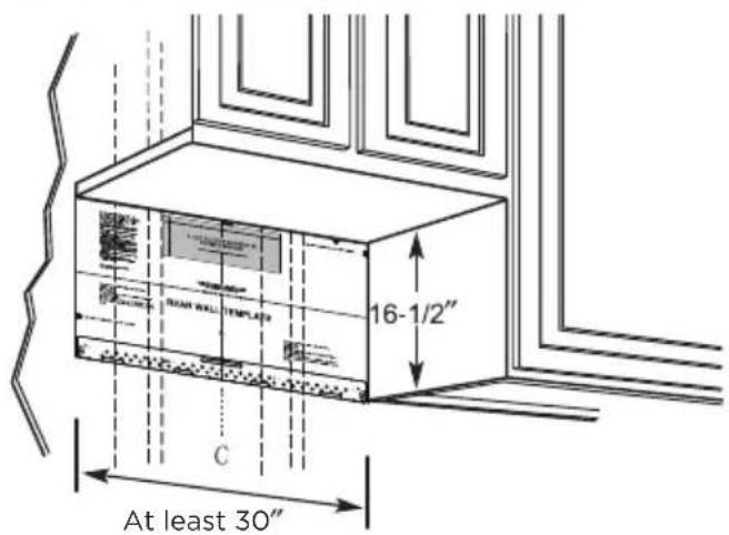 MIDEA MMO17S12ASTC - Plate position-beneath flat bottom cabinet - 1