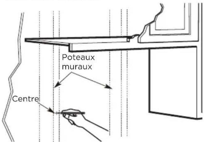 MIDEA MMO17S12ASTC - REPÉRAGE LES POTEAUX MURAUX - 1
