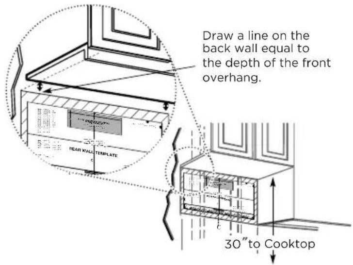 MIDEA MMO17S12ASTC - Plate position-beneath recessed bottom cabinet with front overhang - 1
