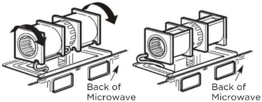 MIDEA MMO17S12ASTC - A3. ADAPTING MICROWA VE BLOWER FOR OUTSIDE TOP EXHAUST - 3