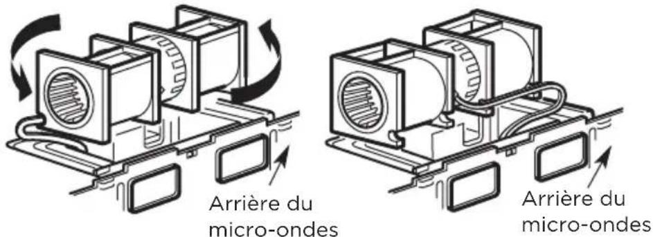MIDEA MMO17S12ASTC - B5. ADAPTATION DU SOUFFLEUR À MICRO-ONDES POUR L'ÉCHAPPEMENT ARRIÈRE EXTÉRIEUR - 4