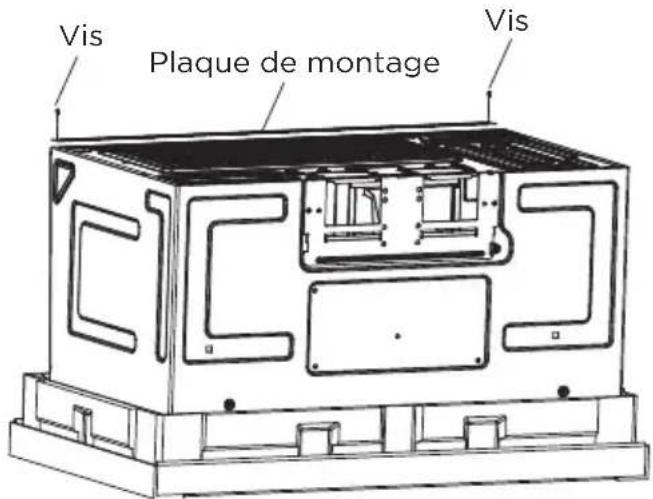 MIDEA MMO17S12ASTC - RETRAIT DU FOUR À MICRO-ONDES DU CARTON/RETRAIT DE LA PLAQUE DE MONTAGE - 3