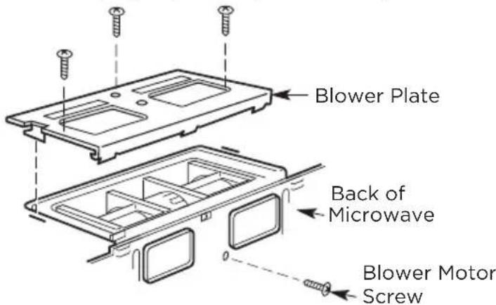 MIDEA MMO17S12ASTC - A3. ADAPTING MICROWA VE BLOWER FOR OUTSIDE TOP EXHAUST - 1
