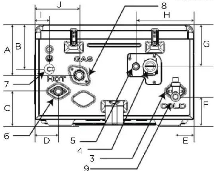 MIDEA MGWH199IXNN - Dimension - 2