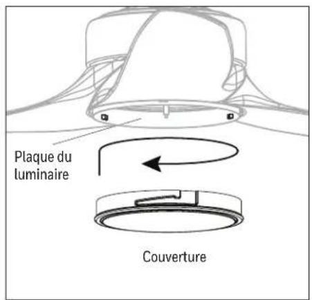 Plaque du luminaire Couverture