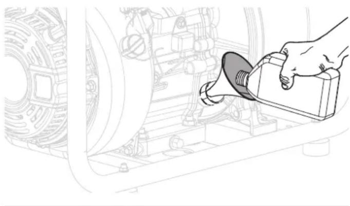 WESTINGHOUSE WP160 - To check oil level: - 1
