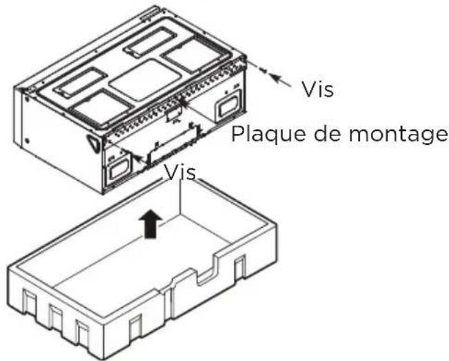 MIDEA MMO12S14ASTC - RETRAIT DU FOUR À MICRO-ONDES DE LA BOITE / RETRAIT DE LA PLAQUE DE MONTAGE - 3