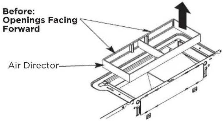 MIDEA MMO12S14ASTC - B5. ADAPTING MICROWAVE AIR DIRECTOR FOR OUTSIDE BACK EXHAUST - 1