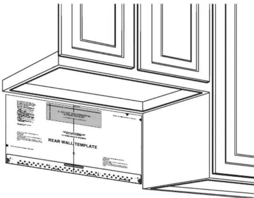 MIDEA MMO12S14ASTC - B1. PREPARING THE REAR WALL FOR OUTSIDE BACK EXHAUST - 1